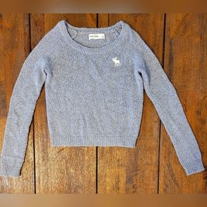 Abercrombie kids girls grey knit sweater small